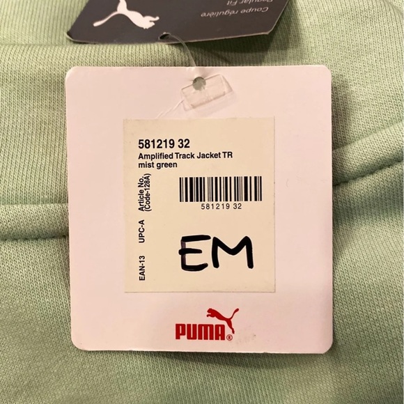 NWT Women’s Puma Zip Up Jacket In Mint Size Small - Picture 9 of 12